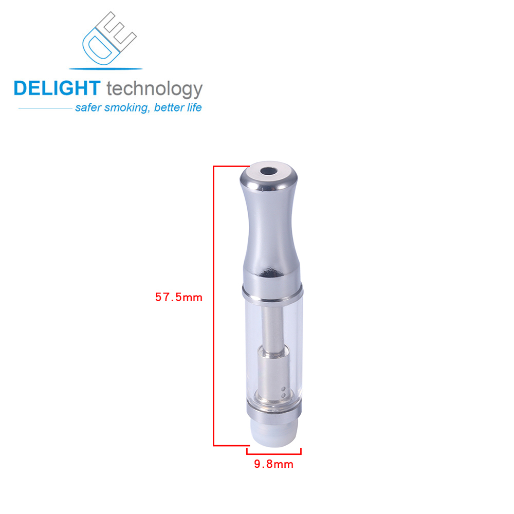 1.0ML Vaporizer Ceramic Glass tank 510 thread Empty Vape cartridge 92A3 cbd cartridge