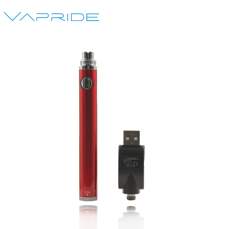 Red 510 Battery Adjustable Voltage Vape Pen Battery For Cbd Cartridge