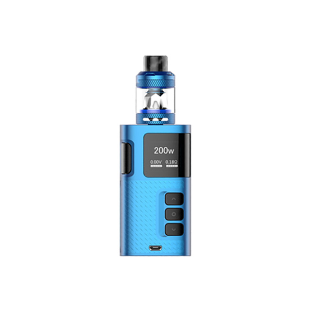 Ripple Starter Kit, slide-to-open atomizer e cigarette rechargable