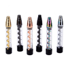 Best Seller Dry Herb 7P 3 in 1 Pipe Smoke Glass Vaporizer Twisty Glass Blunt-Multicolor