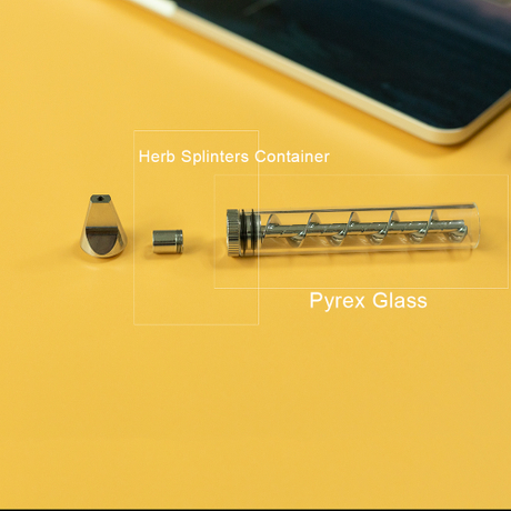 High Quality Heat-Proof Quartz glass pipe New pipe Twisty Glass blunt dry herb vape