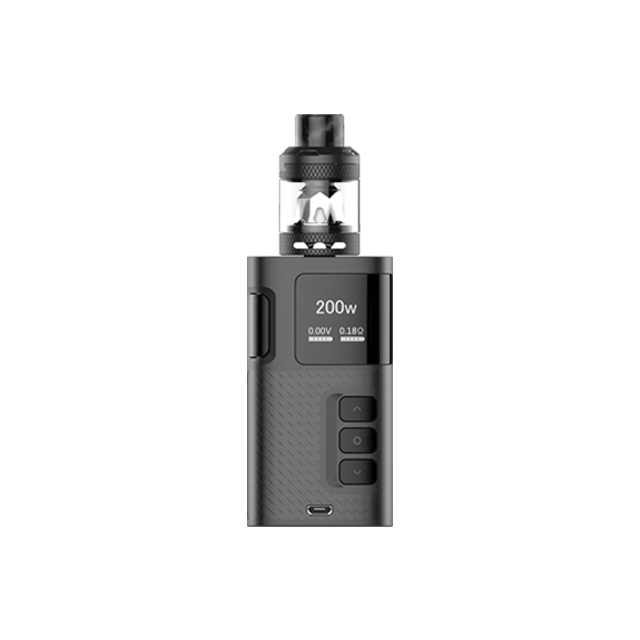 Ripple Starter Kit, slide-to-open atomizer e cigarette rechargable