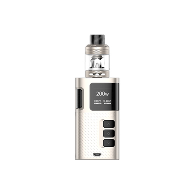 Ripple Starter Kit, slide-to-open atomizer e cigarette rechargable