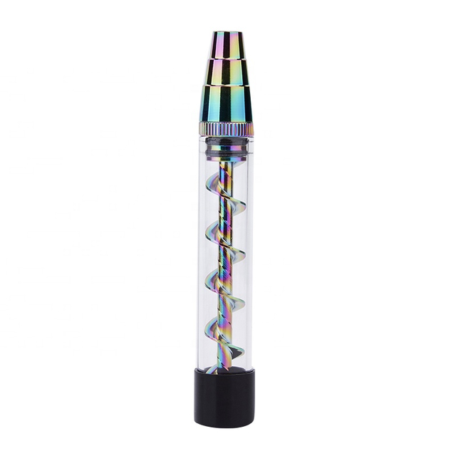 Bestseller Trockenkraut 7p 3 in 1 Rohrrauchglas Verdampfer Twisty Glass Blunt-Multicolor