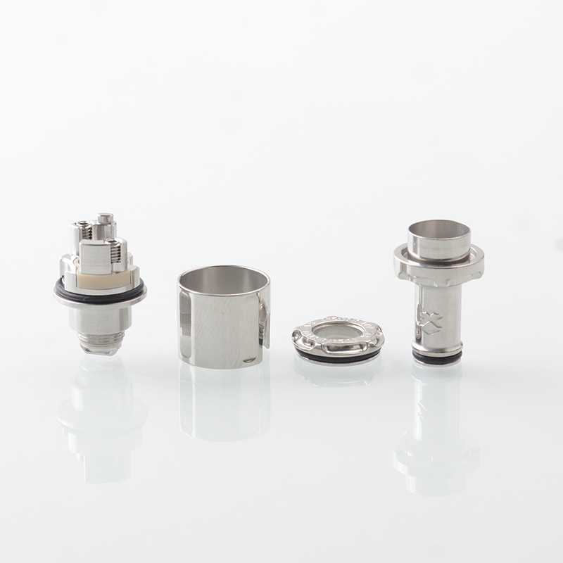 Mission KB2 RBA Tank Kit complet pour BB / Billet / Boro / Dot AIO V1 V2 - Sliver, Air Pins 1.0, 1.2, 2.0, 2.5, 3,0, 3,5, 4,3 mm