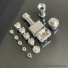 Puente de vapor RBA para billet / bb / boro tanque - plata, pasador de flujo de aire 0.8 / 1.0 / 1.2 / 1.5 / 1.8 mmmmmmm