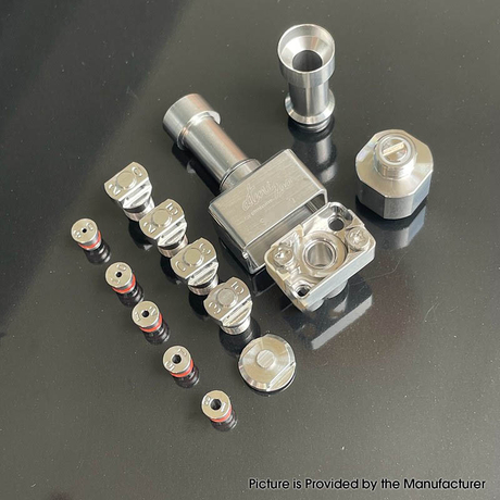 SteamShell RBA Bridge for Billet / BB / Boro Tank - Silver, Air Flow Pin 0.8 / 1.0 / 1.2 / 1.5 / 1.8mmmm