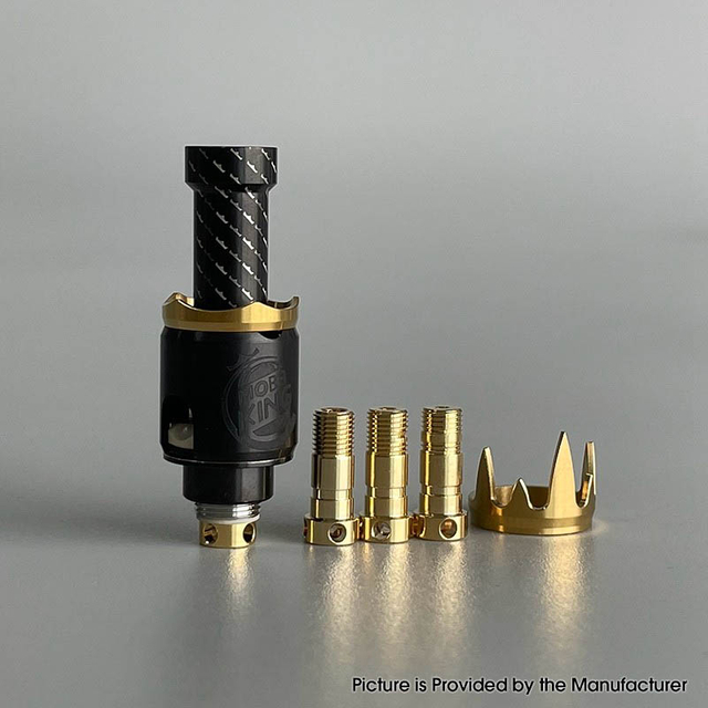 MOBB Mini King Style RBA Bridge for Billet / BB / Boro Tank Stainless Steel, Air Pins 1.2mm, 1.5mm, 2.5mm, 3.5mm