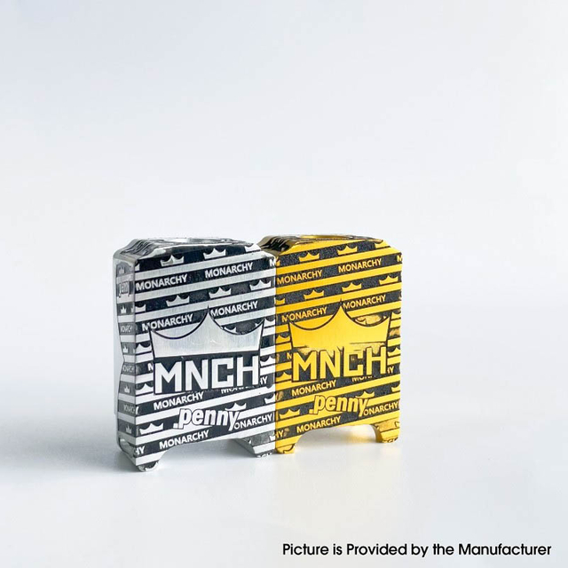 Monarchy X Penny Style Boro Tank for SXK BB / Billet AIO Box Mod Kit - Gold, Aluminum Alloy