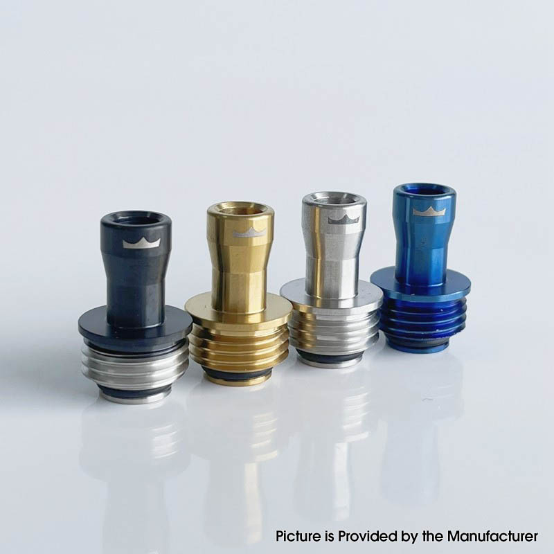 Monarchy Tapered Drip Tip for BB / Billet / Boro AIO Box Mod Stainless Steel