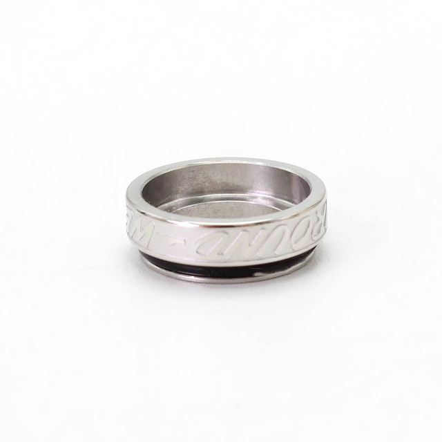 SXK Monarchy Mobb V RBA Anello decorativo di sostituzione del ponte - argento, acciaio inossidabile (1 PC)