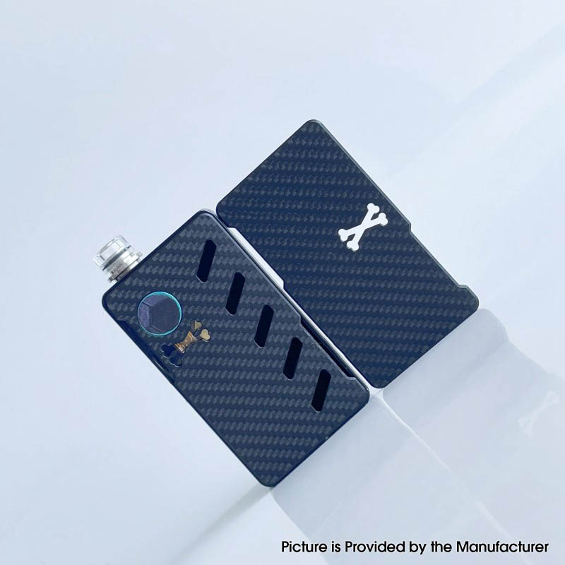 Authentic Rekavape ODB Replacement Front + Back Cover Panel Plate for dotMod dotAIO V2 Aluminum Alloy + Carbon Fiber