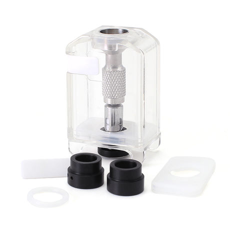 SXK Boro Tank Bridge Adapter for SXK BB / Billet AIO Box Mod Kit - Translucent, Compatible with Uwell Caliburn G Coil