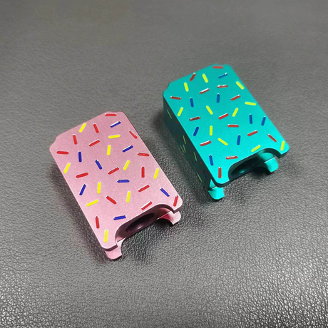 Authentic Ambition Mods 2.0 Boro Tank for SXK BB / Billet AIO Box Mod Kit - Cotton Candy Green /Red, Aluminum