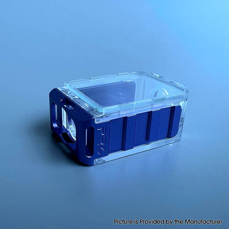 Tank boro de style S-Proro pour SXK BB / Billet AIO Box Mod Kit - Red + Frost, aluminium + acrylique