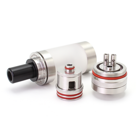 SXK Ubertoot RTA Rebuildable Tank Atomizer - Silver, 316SS, 5ml, 22mm Diameter