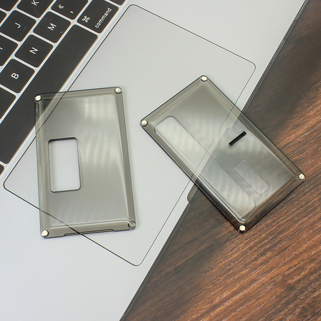 Authentic ETU Square Front + Back Door Panel Plates for BB / Billet Box Mod PCTG (2 PCS)