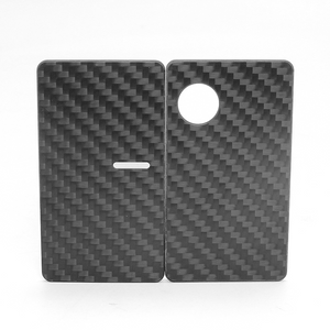 SXK Round Replacement Front + Back Cover Panel Plate for dotMod dotAIO V2 Pod Carbon Fiber