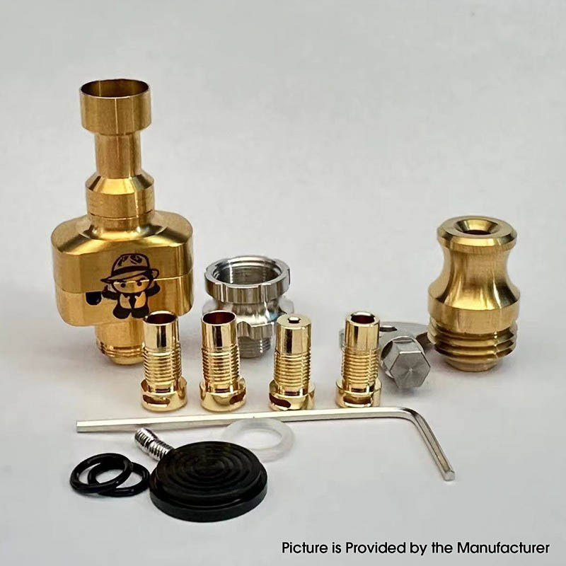 Wick D Bridg D RBA Bridge - Gold para dispositivos Boro / Billet / BB Mod Kit