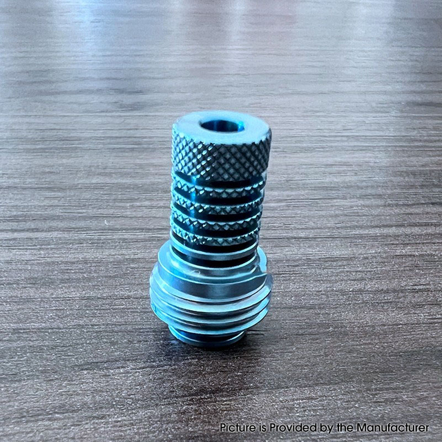 Monarchy Lazy Knurled Drip Tip for BB / Billet / Boro AIO Box Mod Titanium