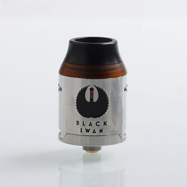 Authentic Kindbright Black Swan RDA Rebuildable Dripping Atomizer w/ BF Pin 316SS, 24mm Diameter