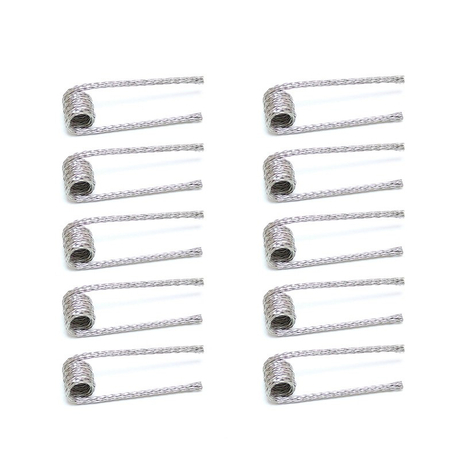 SXK ETU Pre-built Coil Wire - 0.24ohm, Ni80, Kernel 28GA x 22GA + 40GA x 32GA, Wrapped 0.3 x 0.6 + 0.08 x 32 (10 PCS)