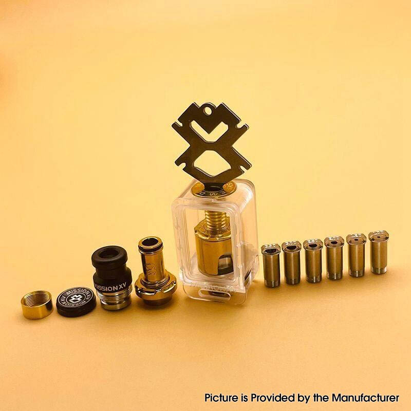 Mission KB2 Style RBA Tank Full Kit für Punkt AIO v1 / v2 Luftstifte 3.8ml
