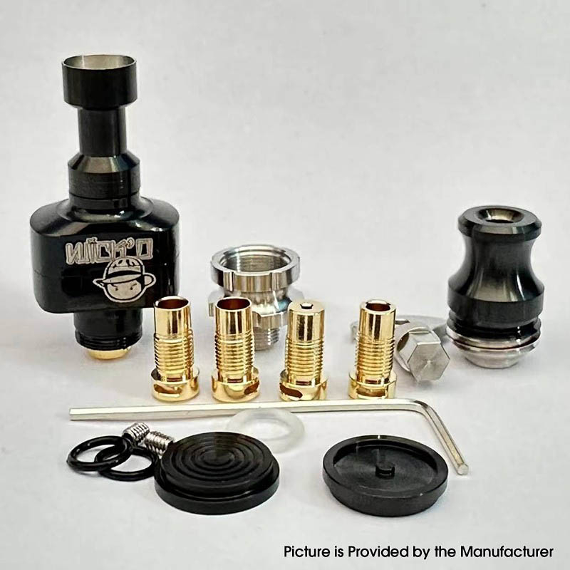 Wick D Bridg D RBA Bridge - Black para dispositivos Boro / Billet / BB Mod Kit
