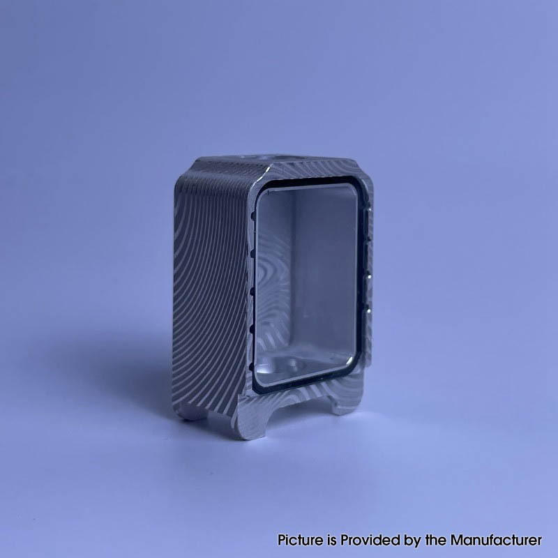 Tank Boro Style PRC pour SXK BB / Billet AIO Box Mod Kit - Argent, alliage d'aluminium