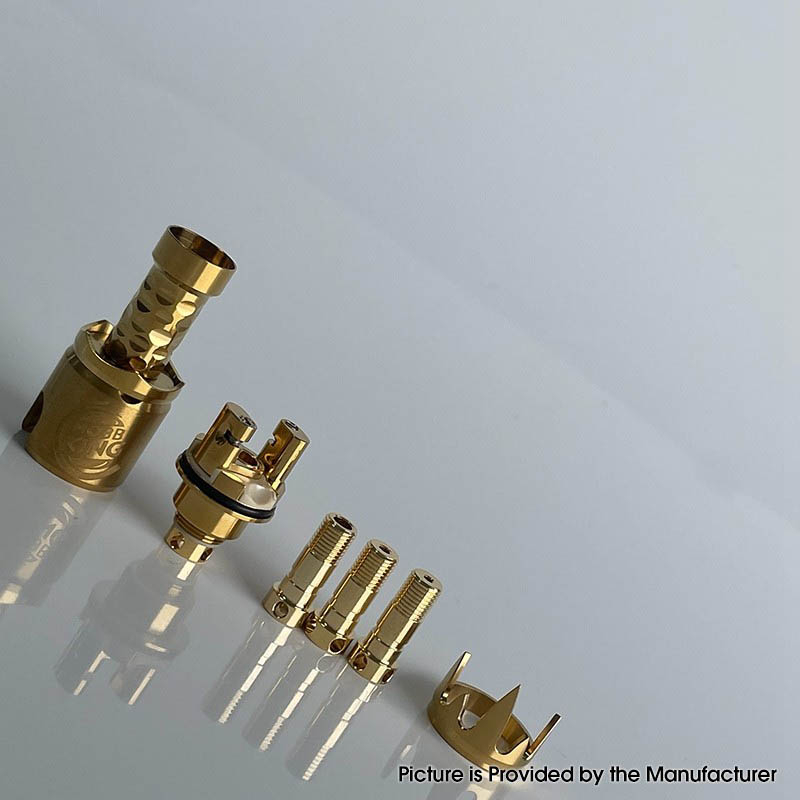MOBB Mini King Style RBA Bridge per acciaio inossidabile Billet / BB / Boro Sert, pin d'aria 1,2 mm, 1,5 mm, 2,5 mm, 3,5 mm