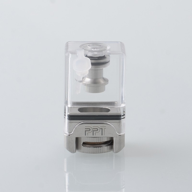 PPT Dot Tank for dotMod dotAIO V1 / V2 Pod Mod - Silver, Compatible with Voopoo PNP / Vaporesso GTX / BP MODS TMD Series Coil