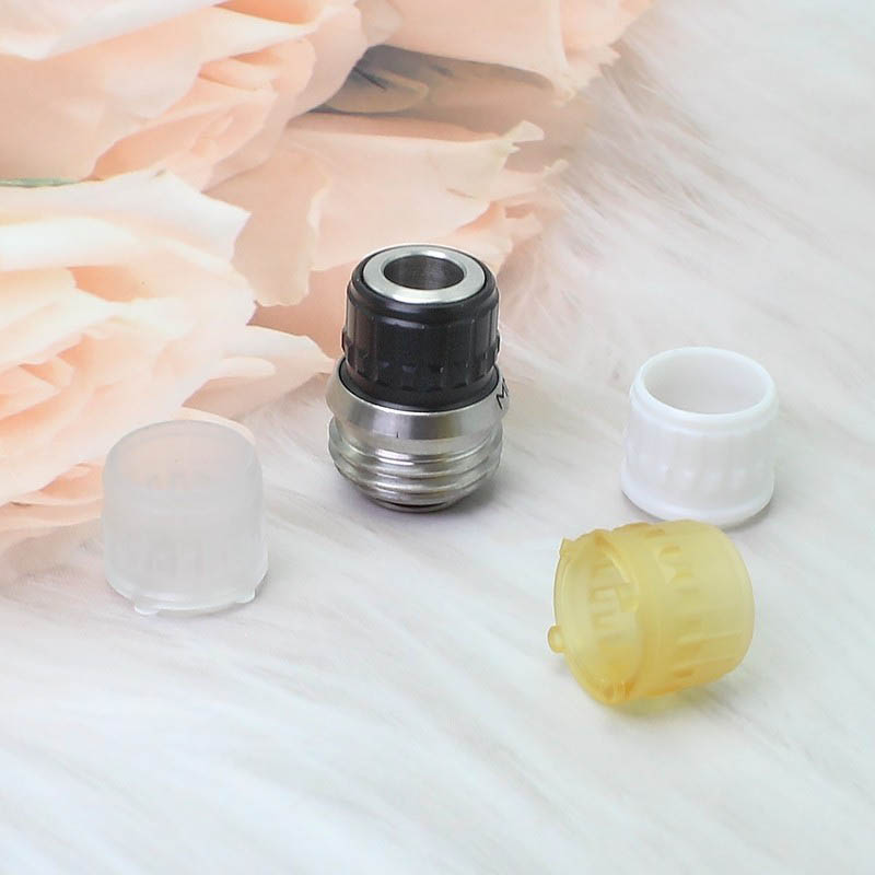 sxk monarchy mnch knob drip tip for bb / billet / boro aio box mod - ss316 + black pom + white pet + clear acrylic + ultem