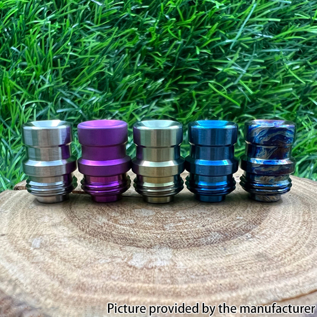 Mission Never Normal Titanium Drip Tip for BB / Billet / Boro AIO Box Mod -Air Insert 1.5mm / 2mm / 3.5mm