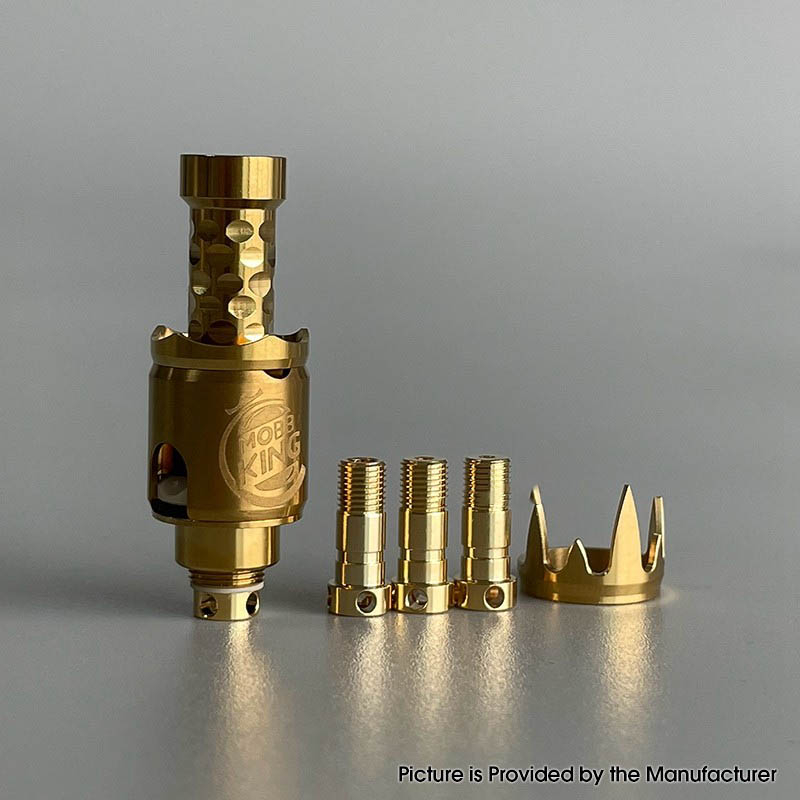 MOBB Mini King Style RBA Bridge per acciaio inossidabile Billet / BB / Boro Sert, pin d'aria 1,2 mm, 1,5 mm, 2,5 mm, 3,5 mm