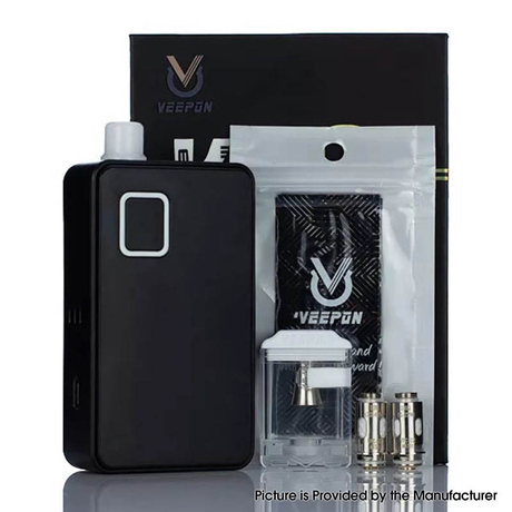 Authentic Veepon Kuka AIO 60W Boro Box Mod Kit VW 1~60W, 1 x 18650, 0.3 / 0.6ohm, 5ml, VP60 Chip