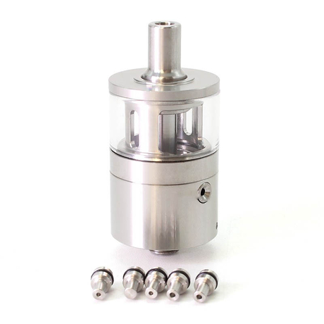 SXK Picatiny MTL RTA Rebuildable Tank Atomizer 316 Stainless Steel + Glass, 3ml, 22mm Diameter