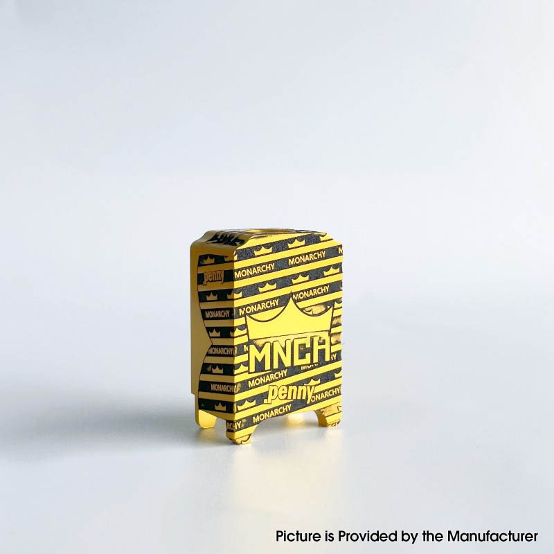 Monarchy x Penny Style Boro Tank для SXK BB / Billet AIO Box Mod Kit - золото, алюминиевый сплав