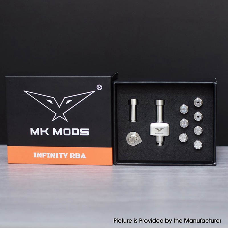 Authentique MK MOD S Infinity RBA Bridge pour billette / bb / boro Mod 8 PCS PIN 1.0, 1.2, 2.0, 2.5, 3.0, 3,5, 4.0, 4,5 mm