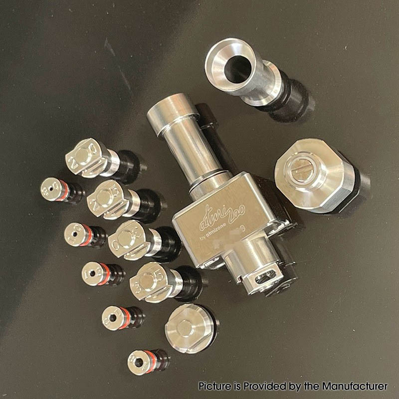 Puente de vapor RBA para billet / bb / boro tanque - plata, pasador de flujo de aire 0.8 / 1.0 / 1.2 / 1.5 / 1.8 mmmmmmm
