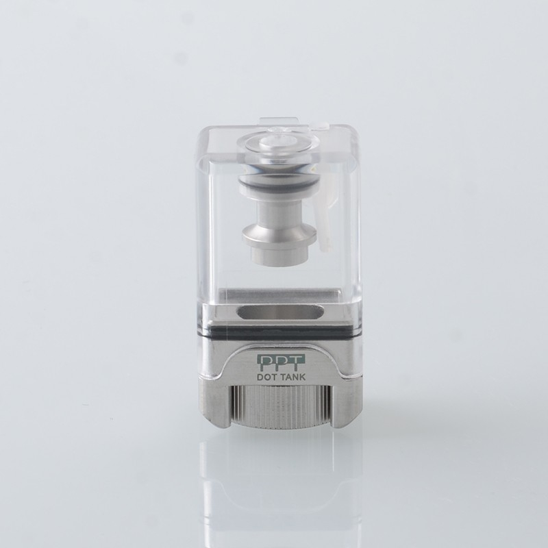 Serbatoio PPT dot per dotmod dotaio v1 / v2 pod mod - argento, compatibile con vooPoo pnp / vaporesso gtx / bp mods serie tmd coil
