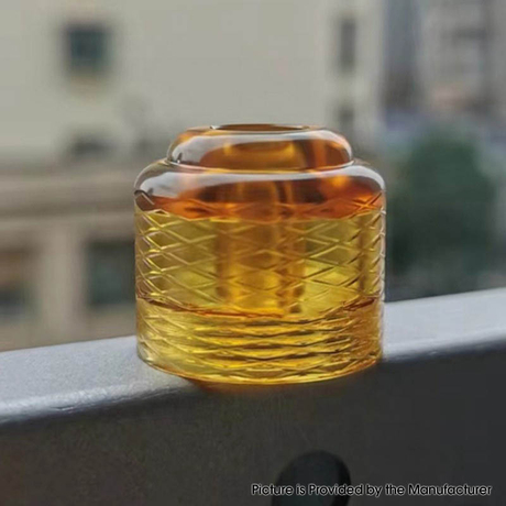 YFTK FEV Mesh Bell Bap for Flash e-Vapor Fev V4.5S+ / V4.5 RTA - Transparent, PC, 2ml