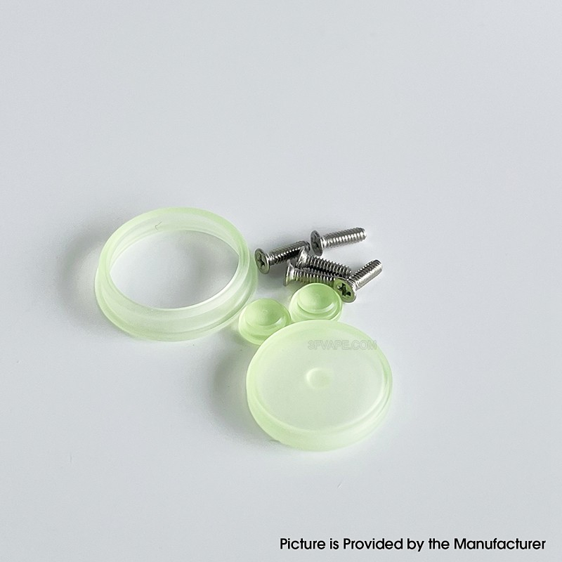 Botón establecido para DOT Mod DOT AIO V2 1 x botón de fuego, botón 2 x VV, 1 x anillo de botón de fuego, 5 x tornillos