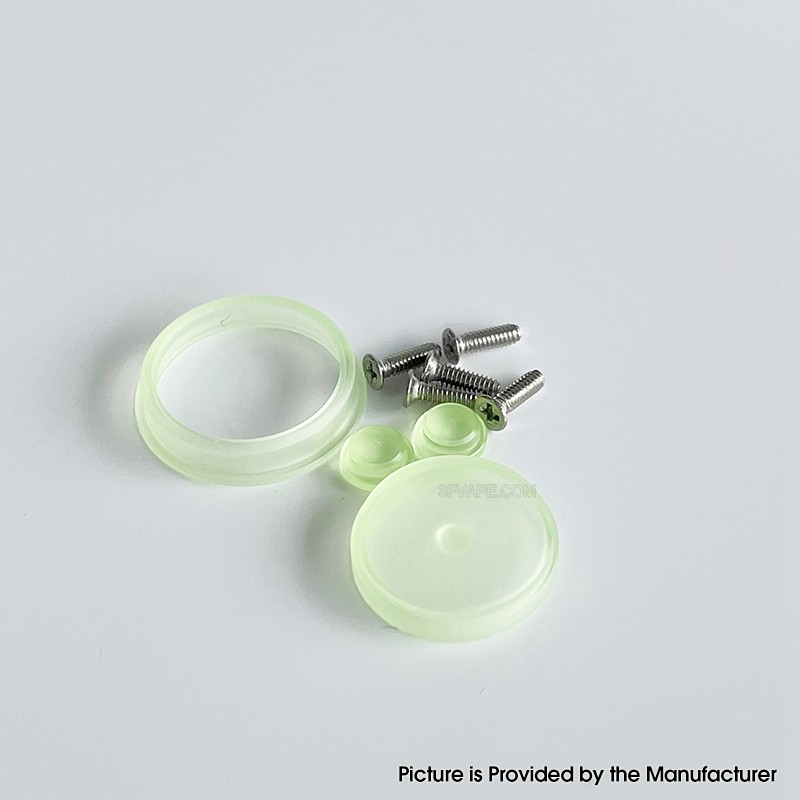 Botón establecido para DOT Mod DOT AIO V2 1 x botón de fuego, botón 2 x VV, 1 x anillo de botón de fuego, 5 x tornillos