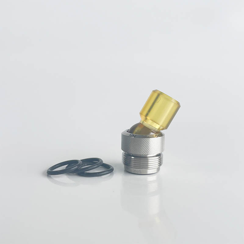 Joystick nunca normal para dotmod dotaio v1 / v2 pod - plata + beige, boquilla rotativa de 360 ​​grados