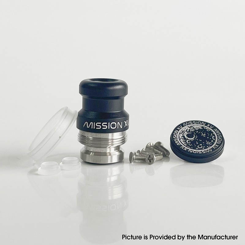 Mission XV DotMission Style Replacement Drip Tip + Button Set for