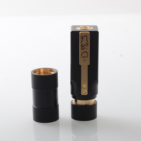 AMIGO Style Boro Mechanical Mod - White Brass, 1x18350/18650, BB/Billet/Boro RBA/Tank Compatible