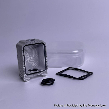 PRC Style Boro Tank for SXK BB / Billet AIO Box Mod Kit - Silver, Aluminum Alloy