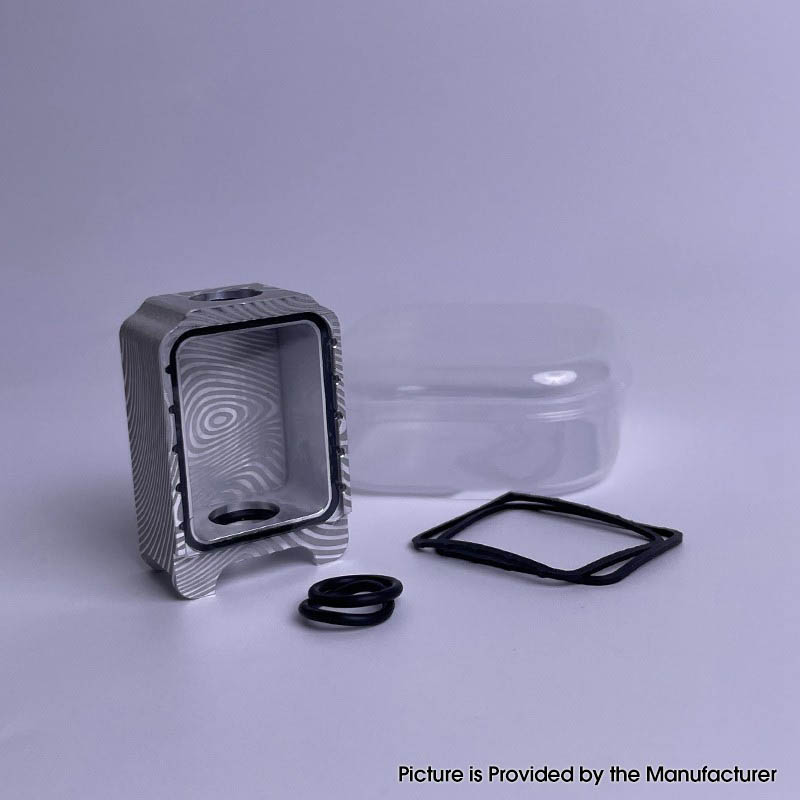 Tank Boro Style PRC pour SXK BB / Billet AIO Box Mod Kit - Argent, alliage d'aluminium