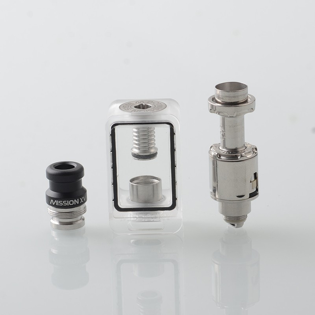 MISSION KB2 RBA Tank Full Kit for BB / Billet / Boro / DotAIO V1 V2 - Sliver, Air Pins 1.0, 1.2, 2.0, 2.5, 3.0, 3.5, 4.3mm