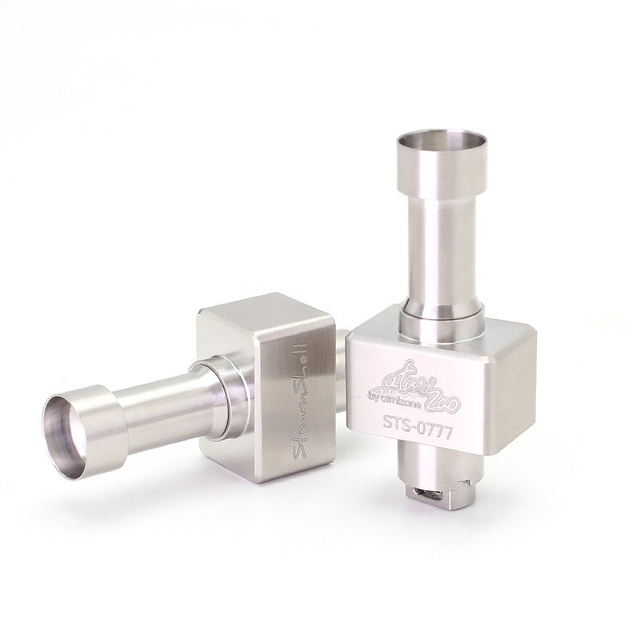 SXK Steamshell RBA мост для заготовки / BB / Boro Tank - Серебро, штифт воздушного потока 0,8 / 1,0 / 1,2 / 1,5 / 1,8 мммм